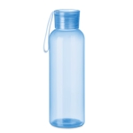 Garrafa de tritan em várias cores com pega de silicone 500ml cor azul-claro transparente