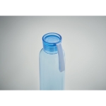 Garrafa de tritan em várias cores com pega de silicone 500ml cor azul-claro transparente