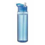 Garrafa de Tritan Renew™ antifugas com palhinha para desporto 650ml cor azul transparente segunda vista