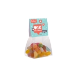 Saco de sortido de Jelly Beans com topo personalizável 50g cor transparente