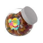 Frasco médio com sortido de Jelly Beans 900ml cor branco