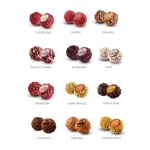 Caixa de 16 trufas decoradas recheio mix de sabores gourmet cor prateado sexta vista