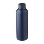 Garrafa térmica personalizada de aço reciclado acabamento mate 500 ml cor azul-marinho segunda vista