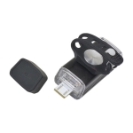 Luz COB para o guiador da bicicleta com carregamento USB cor preto décima primeira vista