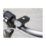 Luz COB para o guiador da bicicleta com carregamento USB cor preto décima segunda vista