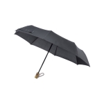 Guarda-chuva automático de pongee 190T, 8 painéis saco Ø96 cor preto quinta vista