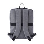 Mochila executiva quadrada para portátil de 15'' com USB Activewear cor cinzento segunda vista