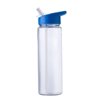 Garrafa desportiva plástico reciclado bocal dobrável 750 ml cor azul primeira vista