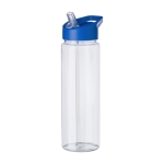 Garrafa desportiva plástico reciclado bocal dobrável 750 ml cor azul segunda vista