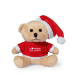 Urso de peluche, gorro de Pai Natal/camisola personalizável vista principal