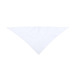 Clássico lenço triangular de poliéster em cores vibrantes cor branco primeira vista