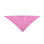 Clássico lenço triangular de poliéster em cores vibrantes cor cor-de-rosa primeira vista