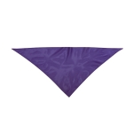 Clássico lenço triangular de poliéster em cores vibrantes cor roxo primeira vista