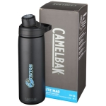 Garrafa CamelBak® de aço inoxidável com parede dupla 600ml cor preto vista impressão tampografia