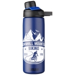 Garrafa CamelBak® de aço inoxidável com parede dupla 600ml cor azul-marinho segunda vista com logo