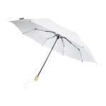 Guarda-chuva manual dobrável reciclado, 8 painéis Ø 96 cor branco