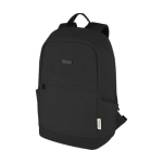 Mochila anti-roubo, material reciclado, PC, bolsos 15,6'' cor preto