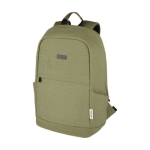 Mochila anti-roubo, material reciclado, PC, bolsos 15,6'' cor verde