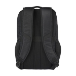 Mochila poliéster reciclado PC bolsa de cintura amovível 15'' cor preto segunda vista traseira