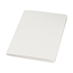 Caderno, papel de pedra hidrorresistente, folhas B6 pautadas cor branco