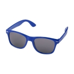 Óculos de sol de plástico reciclado, lentes esfumadas UV400 cor azul real