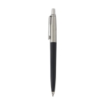 Caneta reciclada elegante, recarga tinta azul Parker Jotter cor preto vista lateral