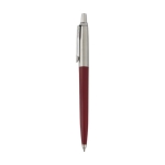 Caneta reciclada elegante, recarga tinta azul Parker Jotter cor vermelho-escuro vista lateral