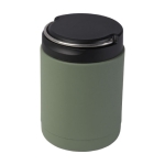 Lancheira térmica de aço inox reciclado com pega 500ml cor verde militar