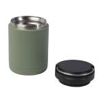 Lancheira térmica de aço inox reciclado com pega 500ml cor verde militar segunda vista