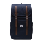 Mochila reciclada Herschel Retreat™ para PC 15'' e multiusos cor azul-marinho segunda vista frontal