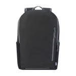 Mochila reciclada impermeável, costas acolchoadas PC 15'' cor preto segunda vista frontal