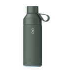 Garrafa térmica, aço/plástico reciclado 500ml Ocean Bottle cor verde-escuro