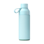 Garrafa térmica, aço/plástico reciclado 500ml Ocean Bottle cor azul pastel segunda vista traseira