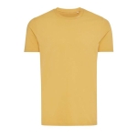 T-shirt mix de algodão reciclado e orgânico casual fit, 180 g/m2, Iqoniq cor amarelo