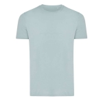 T-shirt mix de algodão reciclado e orgânico casual fit, 180 g/m2, Iqoniq cor verde pastel