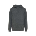 Sweatshirt suave não tingida algodão ecológico 340 g/m2 Iqoniq Torres cor cinzento mesclado