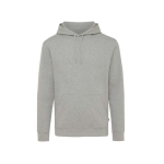 Sweatshirt suave não tingida algodão ecológico 340 g/m2 Iqoniq Torres cor cinzento-claro mesclado