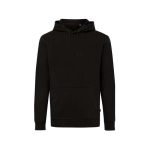 Sweatshirt de algodão reciclado e orgânico slim fit, 340 g/m2, Iqoniq cor preto