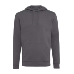 Sweatshirt de algodão reciclado e orgânico slim fit, 340 g/m2, Iqoniq cor cinzento-escuro