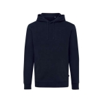 Sweatshirt de algodão reciclado e orgânico slim fit, 340 g/m2, Iqoniq cor azul-marinho