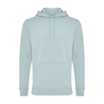 Sweatshirt de algodão reciclado e orgânico slim fit, 340 g/m2, Iqoniq cor verde pastel vista décima segunda