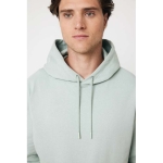 Sweatshirt de algodão reciclado e orgânico slim fit, 340 g/m2, Iqoniq cor verde pastel vista décima terceira