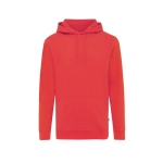 Sweatshirt de algodão reciclado e orgânico slim fit, 340 g/m2, Iqoniq cor vermelho dessaturado