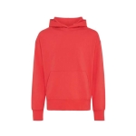 Sweatshirt em algodão eco regular fit 340 g/m2, Iqoniq cor vermelho