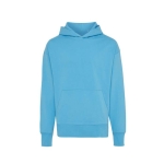 Sweatshirt em algodão eco regular fit 340 g/m2, Iqoniq cor ciano