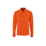 Polo de manga comprida algodão 100% para homem 180 g/m2 SOL'S Perfect cor cor-de-laranja