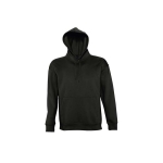 Sweatshirt com logótipo em felpa grossa com capuz 320 g/m2 SOL'S Slam cor preto