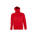 Sweatshirt com logótipo em felpa grossa com capuz 320 g/m2 SOL'S Slam cor vermelho quinta vista