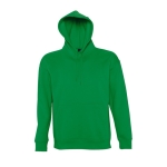 Sweatshirt com logótipo em felpa grossa com capuz 320 g/m2 SOL'S Slam cor verde oitava vista