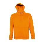 Sweatshirt com logótipo em felpa grossa com capuz 320 g/m2 SOL'S Slam cor cor-de-laranja